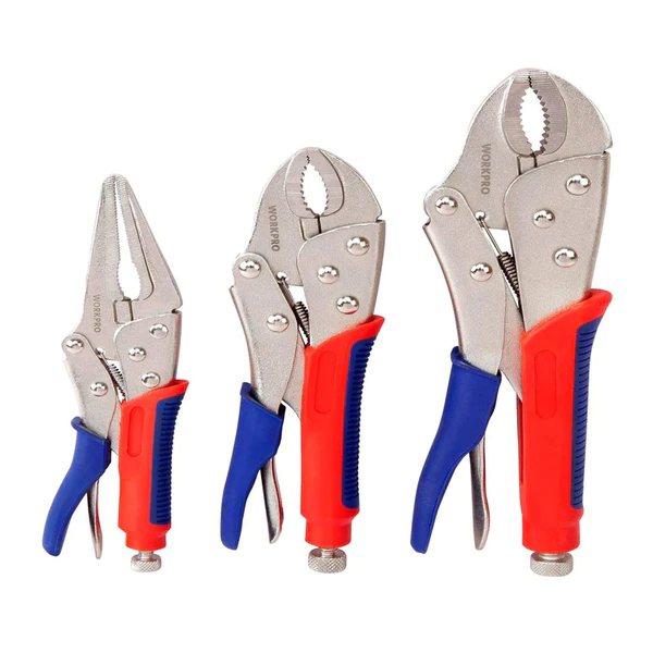 WORKPRO 3 Pcs Locking Pliers Set